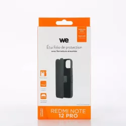 WE Etui folio FERMETURE AIMANTEE XIAOMI REDMI NOTE 12 PRO 5G