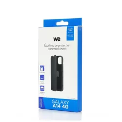 WE Etui folio FERMETURE AIMANTEE SAMSUNG GALAXY A14 4G/5G Noir