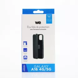 WE Etui folio FERMETURE AIMANTEE SAMSUNG A16 4G/5G noir