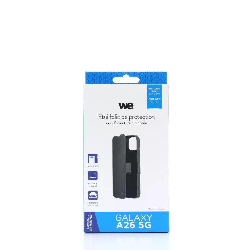 WE Etui folio FERMETURE AIMANTEE SAMSUNG A26 5G noir