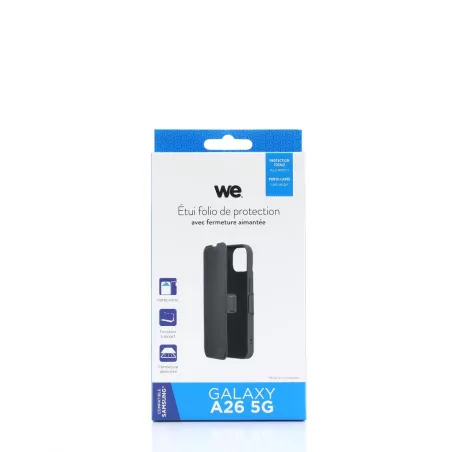 WE Etui folio FERMETURE AIMANTEE SAMSUNG A26 5G noir