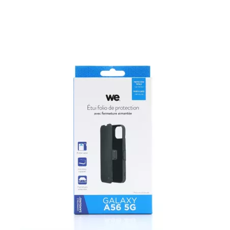 WE Etui folio FERMETURE AIMANTEE SAMSUNG A56 5G noir