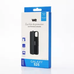 WE Etui folio FERMETURE AIMANTEE SAMSUNG S25 noir
