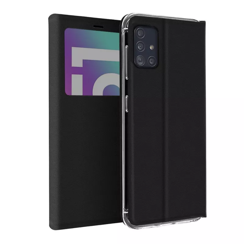 WE Etui folio CLASSIQUE SAMSUNG GALAXY A51 Noir