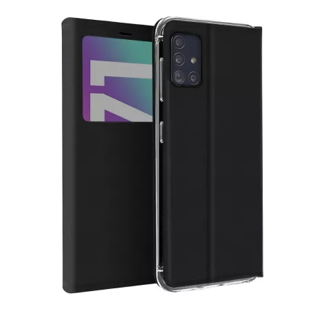 WE Etui folio CLASSIQUE SAMSUNG GALAXY A71 Noir