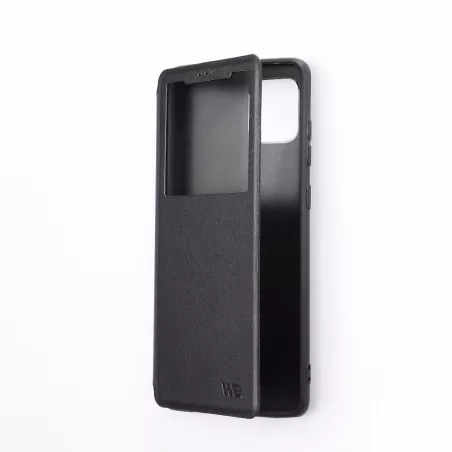 WE Etui folio CLASSIQUE HUAWEI MATE 20 Noir - Avec fen2e