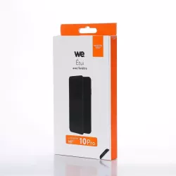 WE Etui folio CLASSIQUE XIAOMI MI 10 PRO Noir - Avec fenêtre