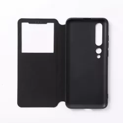 WE Etui folio CLASSIQUE XIAOMI MI 10 PRO Noir - Avec fenêtre