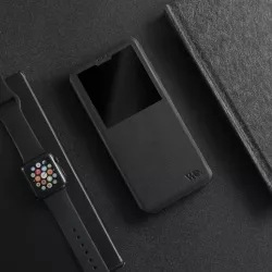 WE Etui folio CLASSIQUE XIAOMI MI NOTE 10 LITE Noir