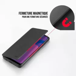 WE Etui folio CLASSIQUE SAMSUNG GALAXY A12 Noir