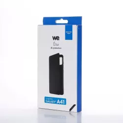 WE Etui folio CLASSIQUE SAMSUNG GALAXY A41 Noir