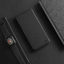 WE Etui folio CLASSIQUE SAMSUNG GALAXY A42 Noir