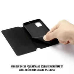 WE Etui folio CLASSIQUE SAMSUNG GALAXY A72 Noir