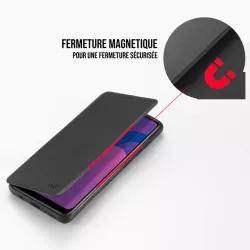 WE Etui folio CLASSIQUE SAMSUNG GALAXY A72 Noir