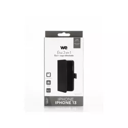 WE Etui folio MAGNETIQUE APPLE IPHONE 13 Noir