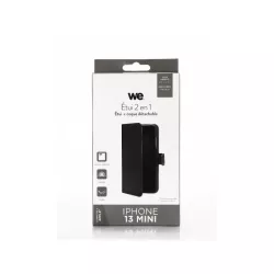 WE Etui folio MAGNETIQUE APPLE IPHONE 13 MINI Noir