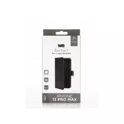 WE Etui folio MAGNETIQUE APPLE IPHONE 13 PRO MAX Noir