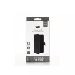 WE Etui folio MAGNETIQUE APPLE IPHONE 13 PRO Noir