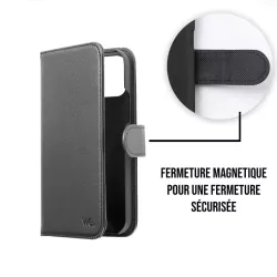 WE Etui folio MAGNETIQUE HUAWEI P20 Noir