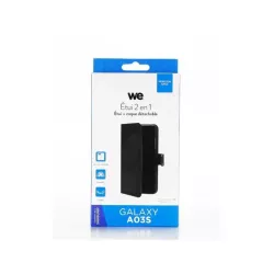 WE Etui folio MAGNETIQUE SAMSUNG GALAXY A03S Noir