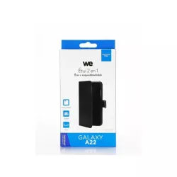 WE Etui folio MAGNETIQUE SAMSUNG GALAXY A22 4G Noir