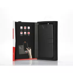 WE Etui de protection AUTOCOLLANT UNIVERSEL - L - 5.2 5.8 Noir