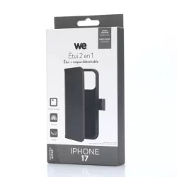 WE Etui folio MAGNETIQUE APPLE IPHONE 17 Noir