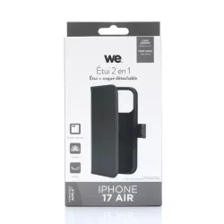 WE Etui folio MAGNETIQUE APPLE IPHONE 17 AIR Noir