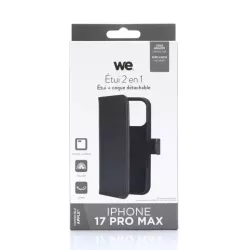 WE Etui folio MAGNETIQUE APPLE IPHONE 17 PRO MAX Noir