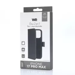 WE Etui folio MAGNETIQUE APPLE IPHONE 17 PRO MAX Noir
