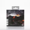 WE GAMIUM Bungee pour souris / Système de gestion de câble pour souris - avec rétro-éclairage - Pied en caoutchouc - Noir