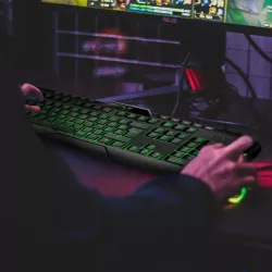 Clavier Gamer Gamium V2 Rétro-éclairage / 4 touches macro 19 touches anti-ghosting / 12 touch multimédia / Blocage Windows