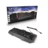 Clavier Gamer Gamium V2 Rétro-éclairage / 4 touches macro 19 touches anti-ghosting / 12 touch multimédia / Blocage Windows