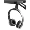 WE Gamium Bureau gamer avec support casque et gobelet - structure en métal - plateau en fibre de carbone / effet texturé…