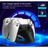 Dock de charge pour manettes PS5 Compatible manette PS5 officielle Peut charger 2 manettes à la fois Indicateur de charge…