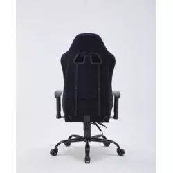Fauteuil gaming GAMIUM Nyros, finition tissu nid d'abeille, accoudoirs réglables, 5 roues, vérin classe 3 100mm, coussins tête…