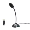 WE Gamium microphone gamer RGB USB avec touches de contrôle de volume ,15 modes de couleurs, idéal pour jeux vidéos, appels…