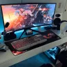 WE Gamium microphone gamer RGB USB avec touches de contrôle de volume ,15 modes de couleurs, idéal pour jeux vidéos, appels…