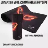 Tapis de souris Gamer Gamium XXL Ultra large : 900 x 300 x 3mm Précis / Glisse parfaite Contours cousus renforcés