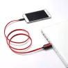 Câble Lumineux Gamium USB / USB C USB mâle à USB C Câble plat 1 m Câble intelligent: lumière en fonction du niveau de charge