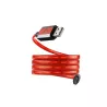 Câble lumineux Gamium USB/micro USB Câble plat 1m / Rouge Câble intelligent : lumière en fonction du niveau de charge