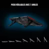 Refroidisseur Gamium pour PC jusqu'à 17'' - 5 ventiltateurs Leds rouge et 2 ports USB 2 pieds ajustables 7 angles