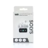 Ecouteurs sans-fil avec écran tactile SOLYS, Bluetooth, batterie intégrée 40mAh, Boitier de recharge 400mAh, ANC+ENC, blanc