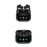 Ecouteurs sans-fil avec écran tactile SOLYS, Bluetooth, batterie intégrée 40mAh, Boitier de recharge 400mAh, ANC+ENC, noir
