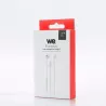 Ecouteurs filaire WE semi-intra avec connecteur USB-C , câble 1,20 m., boîtier de contrôle avec micro intégré pour les appels…