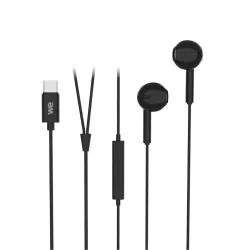 Ecouteurs filaire WE semi-intra avec connecteur USB-C , câble 1,20 m., boîtier de contrôle avec micro intégré pour les appels…