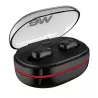 Ecouteurs sans fil - Earpod HD bass sound - Bluetooth 5.0 Cable de charge intégré Boitier de recharge (x18 recharges)…