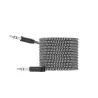Câble Jack/Jack Nylon 1.50m tressé noir et blanc très résistant