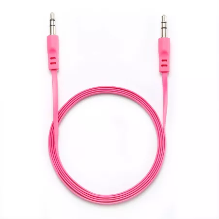 Câble Jack/Jack M/M plat 1.50m - fushia 3.5mm