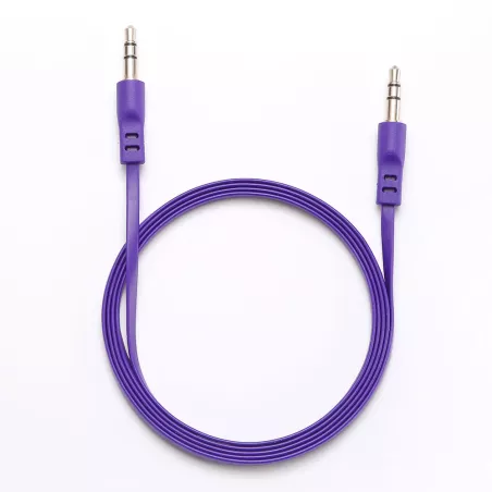 Câble Jack/Jack M/M plat 1.50m - violet 3.5mm